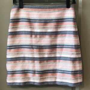 NWOT LOFT multi color striped skirt